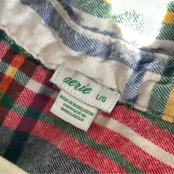 🩷AERIE JOGGER PLAID PAJAMA PANTS FLANNEL LONG SLEEVE CHRISTMAS PAJAMAS STRETCHY - Picture 12 of 14